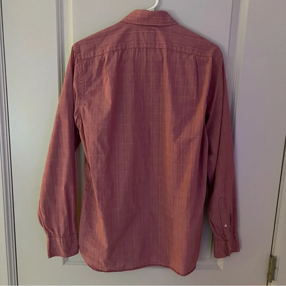 J. Crew mens long sleeve 100% cotton button down shirt | size medium
